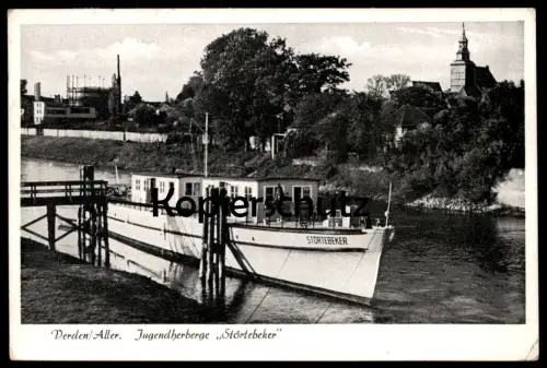 ÄLTERE POSTKARTE VERDEN ALLER JUGENDHERBERGE STÖRTEBECKER SCHIFF ship Ansichtskarte AK cpa postcard