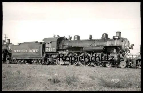 ALTE ORIGINAL POSTKARTE DAMPFLOK 2417 SOUTHERN PACIFIC LINES USA LOKOMOTIVE locomotive à vapeur steam train postcard AK