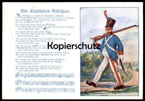 ALTE POSTKARTE DIE LIPPISCHEN SCHÜTZEN BAD MEINBERG 1936 DETMOLD TEUTOBURGER WALD LIPPE SOLDAT Ansichtskarte AK postcard