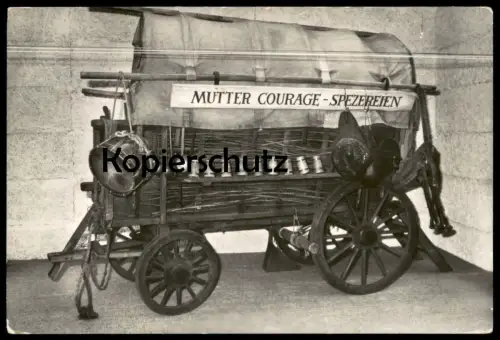 ÄLTERE POSTKARTE BUCKOW MÄRKISCHE SCHWEIZ MUTTER COURAGE SPEZEREIEN BRECHT-WEIGEL-HAUS Brandenburg Kreis Strausberg