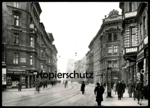 ÄLTERE POSTKARTE MAGDEBURG DIE JACOBSTRASSE GESCHÄFT GRONAU ERICH GERECKE ZAHN-PRAXIS W. HÖPP Ansichtskarte AK postcard