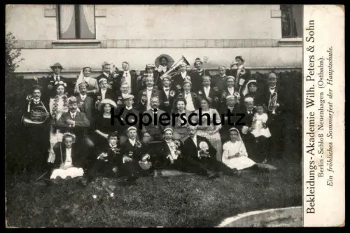 ALTE POSTKARTE BERLIN SCHLOSS NEUENHAGEN OSTBAHN BEKLEIDUNGS-AKADEMIE PETERS BAD FREIENWALDE KAPELLE HORN postcard cpa