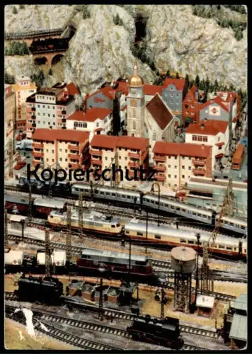 ÄLTERE POSTKARTE BERLIN MODELLEISENBAHN B. KREMLING INTERCITY ZUG BAHN MODELLBAHN ANLAGE train Ansichtskarte postcard