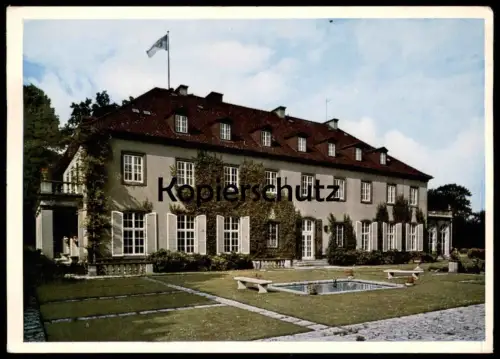 ALTE POSTKARTE FRIEDRICHSRUH WIEDERAUFBAU NACH DER ZERSTÖRUNG 1945 Schloss Aumühle AK postcard Ansichtskarte cpa