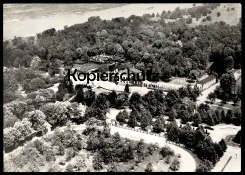 ÄLTERE POSTKARTE MAGDEBURG DER HERRENKRUG LUFTBILD PANORAMA Ansichtskarte AK cpa postcard