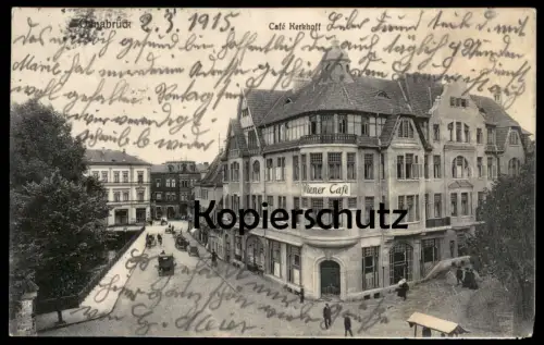 ALTE POSTKARTE OSNABRÜCK WIENER CAFÉ KERKHOF 1915 Ansichtskarte AK cpa postcard