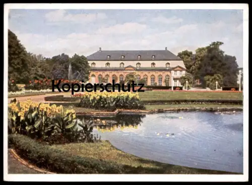 ÄLTERE POSTKARTE DARMSTADT ORANGERIEGARTEN GARTEN PARK Ansichtskarte cpa postcard AK