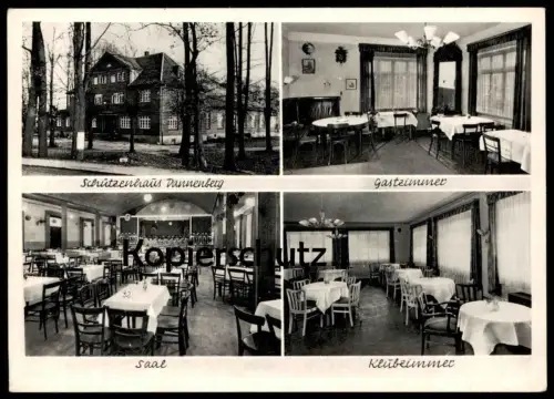ÄLTERE POSTKARTE SCHÜTZENHAUS DANNENBERG ELBE CLUBZIMMER SAAL GASTZIMMER kURT BRÜSCHKE Ansichtskarte AK postcard cpa