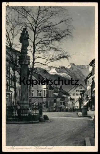 ALTE POSTKARTE MURNAU MIT KISTENKOPF Hohe Kisten Ansichtskarte cpa AK