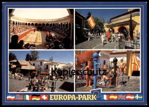 ÄLTERE POSTKARTE EUROPA-PARK RUST Fun Park Parc Attraction Theme Parc d'attractions Funpark Spielplatz Ansichtskarte AK