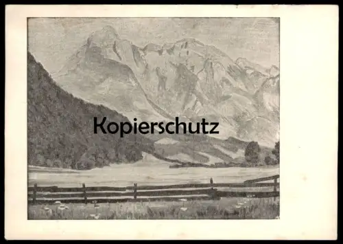 ALTE POSTKARTE HOHER GÖL BEI BERCHTESGADEN GÖLL ARNULF ERICH STEGMANN MUNDMALEREI 1937 Ansichtskarte AK cpa postcard