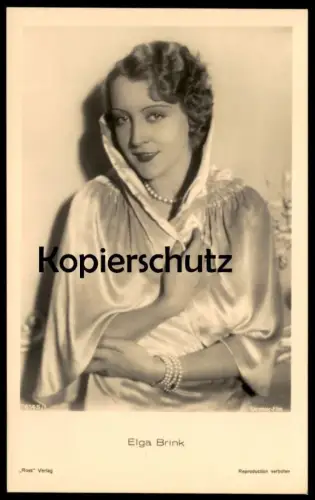 ALTE POSTKARTE ELGA BRINK FILM-SCHAUSPIELERIN ROSS VERLAG EXCELSIOR FILM Ansichtskarte AK postcard cpa