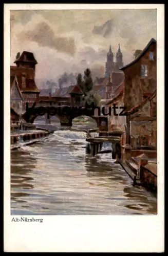 ALTE KÜNSTLER POSTKARTE ALT-NÜRNBERG SAMMLUNG AUS DEUTSCHEN GAUEN Ansichtskarte AK cpa postcard