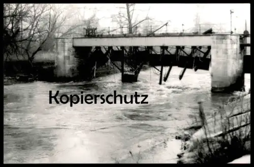 ÄLTERE KARTE WASUNGEN WERRA STAUWEHR ÜBERFLUTUNG ÜBERSCHWEMMUNG REPRO? Thüringen Format Postkarte Ansichtskarte