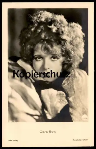 ALTE POSTKARTE CLARA BOW FILM-SCHAUSPIELERIN ROSS VERLAG PARAMOUNT Ansichtskarte AK postcard cpa