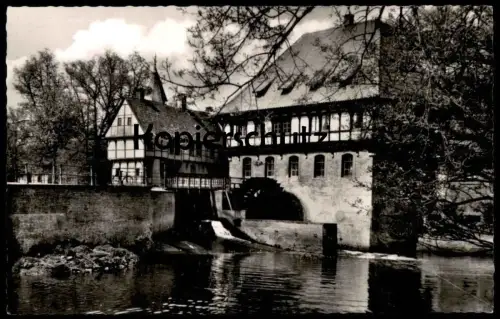 ÄLTERE POSTKARTE BURGSTEINFURT SCHLOSSMÜHLE FÜRSTLICHE MÜHLE MÜHLENRAD WASSERRAD Wassermühle moulin mill cpa postcard