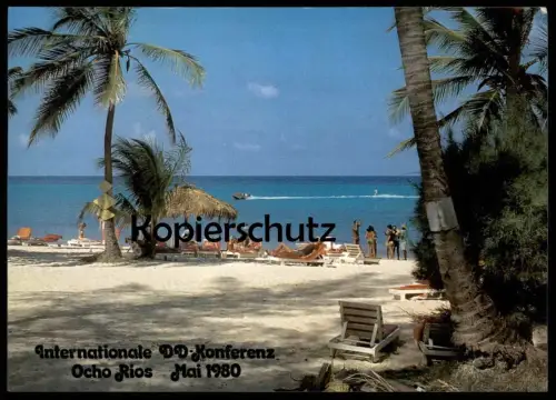 ÄLTERE POSTKARTE INTERNATIONALE DD-KONFERENZ OCHO RIOS MAI 1980 JAMAICA Ansichtskarte postcard