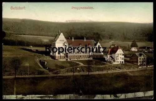 ALTE POSTKARTE BETZDORF AN DER SIEG PROGYMNASIUM 1907 Gymnasium Schule Ansichtskarte AK cpa postcard
