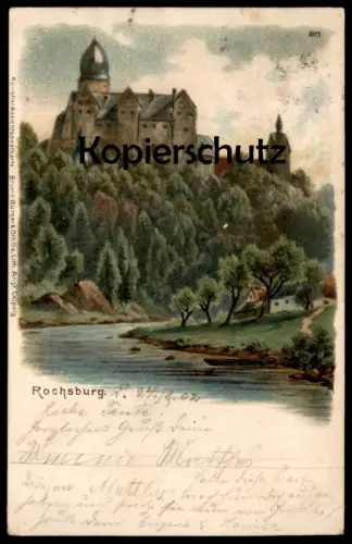 ALTE KÜNSTLER POSTKARTE ROCHSBURG 1902 LUNZENAU Ansichtskarte AK