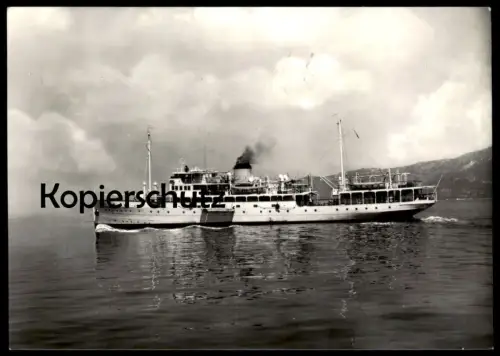 ALTE POSTKARTE PAQUEBOT M/N LORENZO MARCELLO SAIM VENEZIA VENEDIG Italia Schiff Dampfer steamer bateau à vapeur postcard