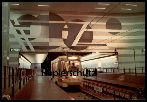 FÜNF ÄLTERE POSTKARTEN BRUXELLES CHARLEROI METRO STATION U-BAHN subway five postcards Ansichtskarte