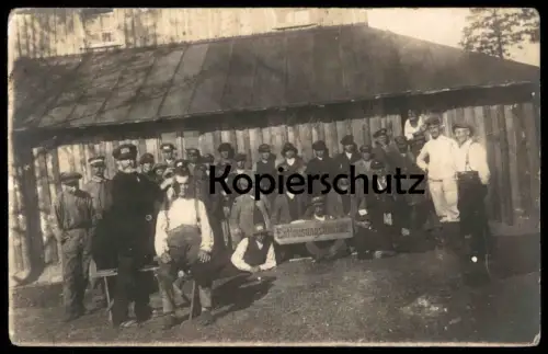 ALTE FOTO POSTKARTE ENTLAUSUNGSANSTALT STEMPEL PONICKEN EYDKUHNEN Eydtkau Ostpreussen Feldpost 1917