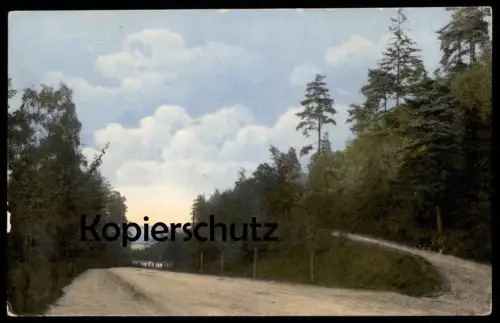 ALTE POSTKARTE SCHLUCHT AN DER LANDSTRASSE VOR OESEDE GEORGSMARIENHÜTTE Ansichtskarte AK
