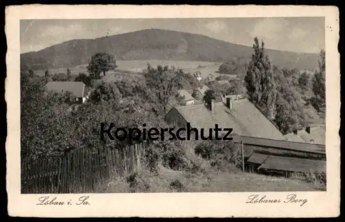 ALTE POSTKARTE LÖBAU LÖBAUER BERG Sachsen Ansichtskarte AK cpa