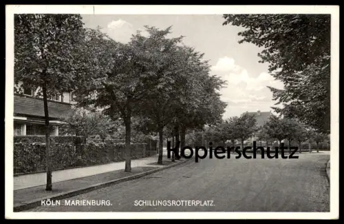 ALTE POSTKARTE KÖLN MARIENBURG SCHILLINGSROTTERPLATZ SCHILLINGSROTTER PLATZ Ansichtskarte