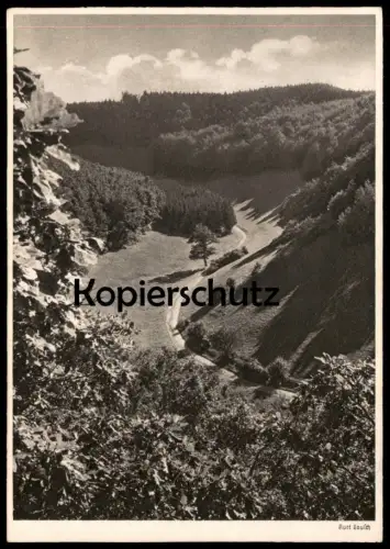 ALTE POSTKARTE LANDSCHAFT TAL KURT LAUSCH 1941 LANDSCHAFTSSTUDIE Fotografie Photographie photography postcard cpa AK