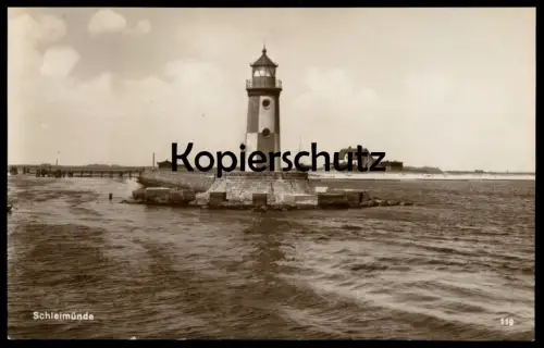 ALTE POSTKARTE SCHLEIMÜNDE LEUCHTTURM KAPPELN AN DER SCHLEI lighthouse phare Ansichtskarte AK cpa postcard