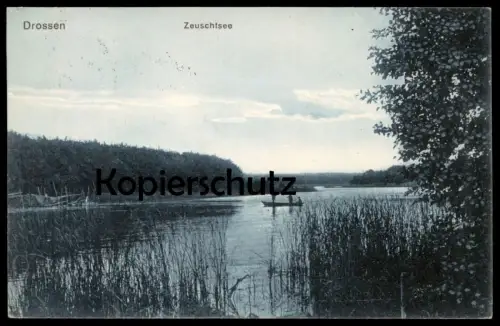 ALTE POSTKARTE DROSSEN ZEUSCHTSEE OSNO LUBUSKIE Czyste Wielki Slubicki Brandenburg Neumark Polska Poland Polen postcard