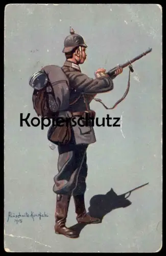 ALTE POSTKARTE MILITÄR INFANTERIST GARDE REGIMENT ZU FUSS BERLIN SOLDAT LÜSCHWITZ KOREFFSKI Ansichtskarte postcard cpa