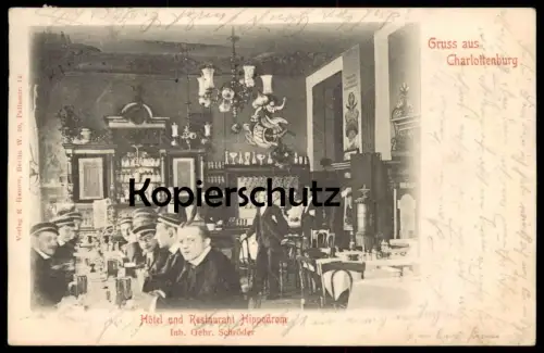 ALTE POSTKARTE BERLIN CHARLOTTENBURG HIPPODROM THEKE COULEUR-BRÜDER STUDENTIKA STUDENTEN STUDENTICA postcard cpa photo