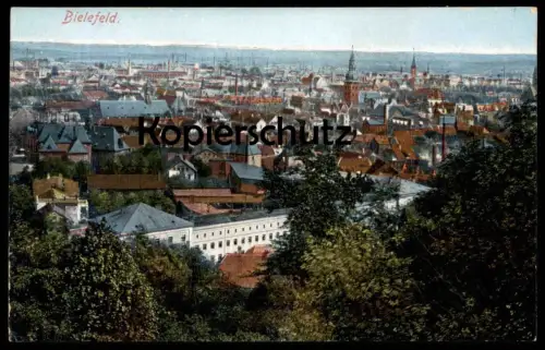 ALTE POSTKARTE BIELEFELD PANORAMA TOTALANSICHT Ansichtskarte postcard AK cpa