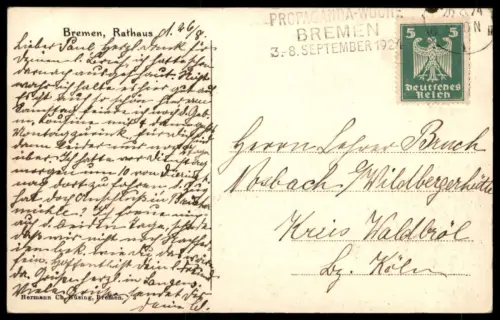 ALTE KÜNSTLER POSTKARTE BREMEN RATHAUS Ansichtskarte postcard cpa AK