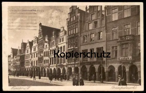 ALTE POSTKARTE MÜNSTER PRINZIPALMARKT KODAK´S LIEBERMEISTER AK Ansichtskarte cpa postcard