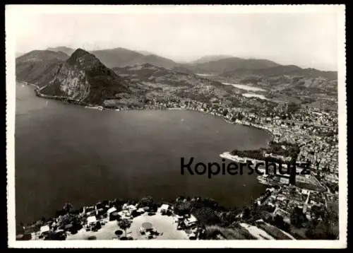 ALTE POSTKARTE LUGANO VEDUTA DAL MONTE BRÈ postcard Ansichtskarte