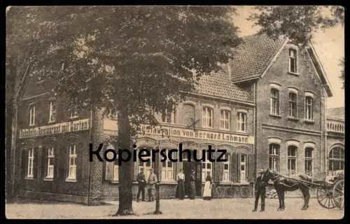 ALTE POSTKARTE BAHNHOFS-RESTAURATION BERNARD LOHMANN VERM. RINKERODE DRENSTEINFURT AK Anischtskarte