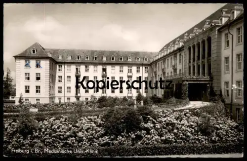 ÄLTERE POSTKARTE FREIBURG SCHWARZWALD MEDIZINISCHE UNIVERSITÄTS-KLINIK 1937 HOSPITAL Krankenhaus Hopital cpa postcard AK
