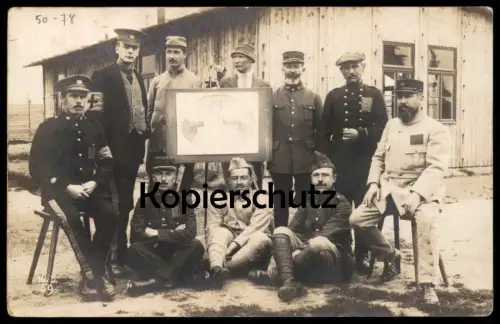 ALTE PHOTO POSTKARTE GIESSEN KRIEGSGEFANGENENLAGER LAGER CAMP Ansichtskarte cpa