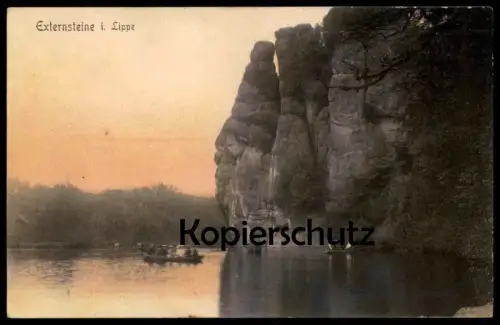 ALTE POSTKARTE EXTERNSTEINE BEI LIPPE TEUTOBURGER WALD BEI DETMOLD postcard AK cpa