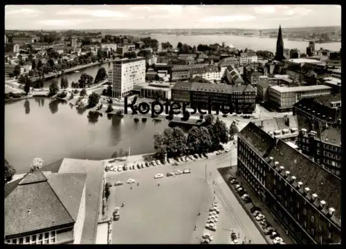 ÄLTERE POSTKARTE KIEL BLICK VOM RATHAUSTURM PANORAMA Ansichtskarte cpa AK