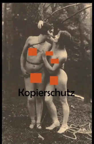 ALTE REPRO ? POSTKARTE AKT FRAUEN NACKT NATUR EROTIK eroticism nus nude breast women nudity postcard cpa Ansichtskarte