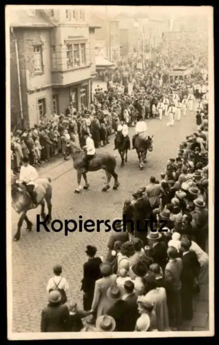 ALTES FOTO KARNEVAL AACHEN 1951 Pferd horse Format Postkarte Carneval carnival carnaval cpa AK Ansichtskarte postcard