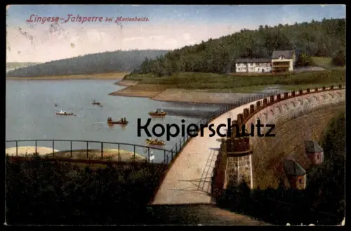 ALTE POSTKARTE MARIENHEIDE IM OBERBERGISCHEN LINGESE TALSPERRE Ansichtskarte