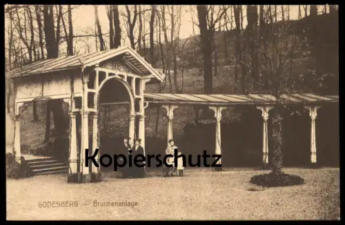 ALTE POSTKARTE GODESBERG BRUNNENANLAGE BONN BAD Ansichtskarte AK postcard