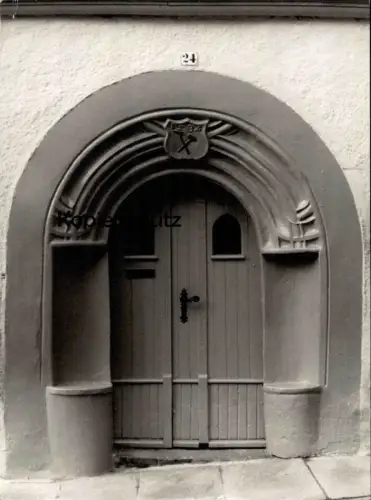 ÄLTERES GROSSES FOTO FREIBERG GOTISCHES PORTAL 1534 ST. NICOLAI GASTSTÄTTE 23 cm x 17 cm Bild photo