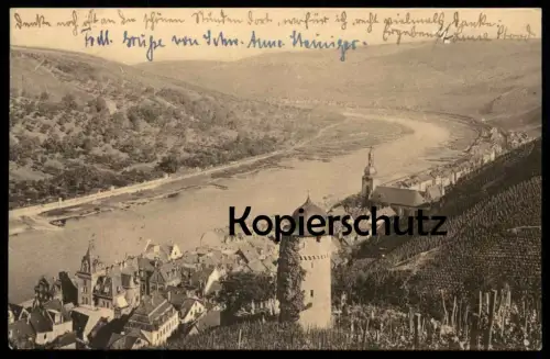 ALTE POSTKARTE ZELL MOSEL PANORAMA 1924 AK Ansichtskarte cpa postcard