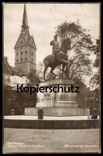 ALTE POSTKARTE AACHEN KAISER-FRIEDRICH-DENKMAL MONUMENT DE L´EMPEREUR Aix la chapelle